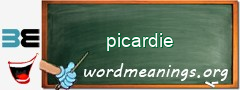 WordMeaning blackboard for picardie